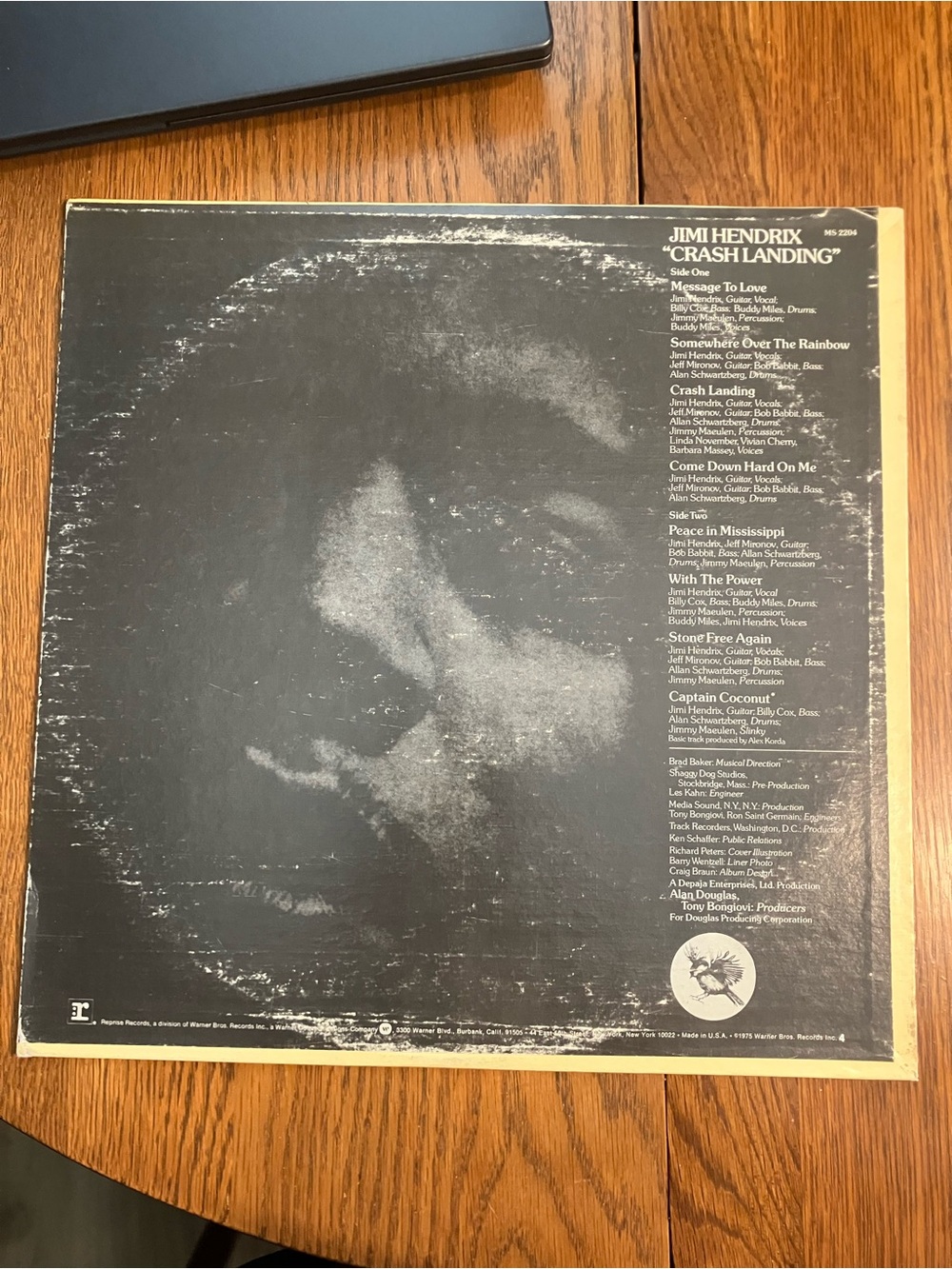 Vintage 1975 Jimi Hendrix “Crash Landing” First Pressing #MS 2204 Reprise Vinyl - Picture 2 of 14